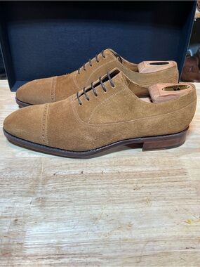 Yanko Men’s Suede Leather Balmoral Oxfords U.S. Sz 11M Made In Spain 🇪🇸 EUC